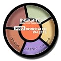 INSIGHT Pro Concealer Palette - Shade Corrector | Makeup Wheel for Face | Satin–Matte Finish | 3-in-1 Conceal, Contour &amp; Correct | Waterproof | Full Coverage | 15gm