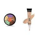 Insight Cosmetics Pro Concealer Palette - Corrector, 15gm &amp; Insight HD Concealer, Golden Sand-04