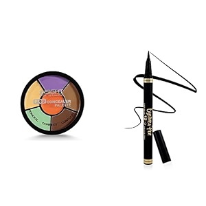 insight cosmetics pro powder concealer palette - corrector 15gm amp cosmetics liner express eye pen blackmatte 15g