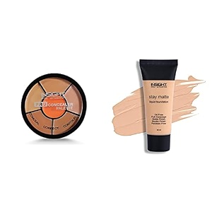 insight full natural finish acne prone skin liquid oil cosmetics pro concealer palette concealer 15 g amp foundation classic ivory 30 ml