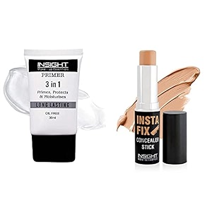 insight primer  3 in 1 oil free primer amp insight insta fix concealer stick 75gm light beige