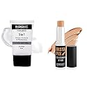 INSIGHT Primer | 3 In 1 Oil Free (PRIMER) &amp; INSIGHT Insta Fix Concealer Stick, 7.5gm, Light Beige