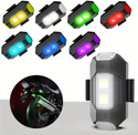 insignia decor 7 Colors 40 Modes LED Aircraft Helmet Strobe Light for bike Cycles safety light Brake Light Car, Motorbike, Truck, Van LED (5 V, 1 W) (Universal For Bike, Universal For Car, Pack of 1)