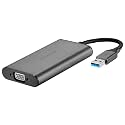INSIGNIA TV, Monitor &amp; Display Adapters – 4K Ultra HD, 60W Power Delivery, USB 3.0 5Gbps – Compatible with MacBook, iPad, Chromebook, Windows Laptops (USB to VGA Adapter)