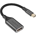 INSIGNIA TV, Monitor & Display Adapters – 4K Ultra HD, 60W Power Delivery, USB 3.0 5Gbps – Compatible with MacBook, iPad, Chromebook, Windows Laptops (Mini Displayport to HDMI Adapter)