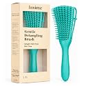 INSIME Detangler hair brush for curly hair comb for Women Men &amp; Kids | Comb for curly wavy hair Pain Free hair detangling brush | Curl brush for hair styling Dry &amp; Wet hair brush | (Sea Green)