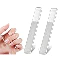 INSIME Nano Crystal Glass nail filer and buffer | Glass nail file with nail shaper for women girls | Washable Reusable Crystal Nail filler & Glass Nail Shiner polisher for professional (Pack of 2)
