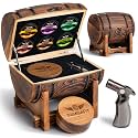 INSISART Whiskey Smoker Kit, Old Fashioned Smoker Kit with Barrel,Charred