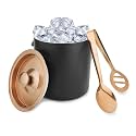 Double Walled Stainless Steel Insulated Ice Bucket with Lid & Ice Tong[1.75 Litre] | Keeps Ice Cold for 6 h | Great bar Tools for Home bar Accessories, Mini bar, Wine