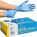 Inspire Blue Nitrile Disposable Gloves | 4.5 Nitrile Disposable Safety Medical Cooking Cleaning Gloves