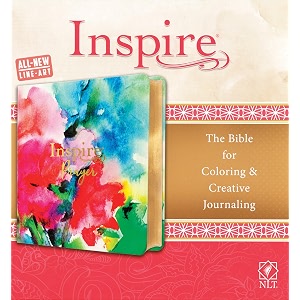 inspire prayer bible nlt leatherlike joyful colors with gold foil accents