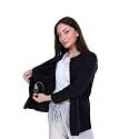 Inspired Comforts Women's Mastectomy Recovery Full Sleeves Front Open Zip Up Shirt with Drain Pockets