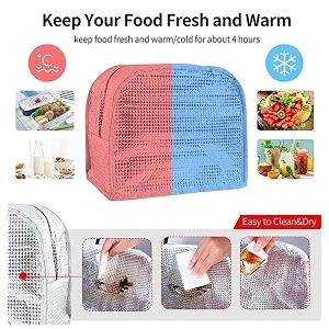 3d printed hot amp cold leak proof lunch bag for office school kids men amp women storage bag with handle tiffin bag 3d green dino