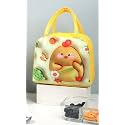 3D Printed Hot &amp; Cold Leak Proof Lunch Bag for Office School Kids Men &amp; Women Storage Bag with Handle Tiffin Bag (Yellow)