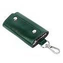 Leather Key Pouch Keychain for Men &amp; Women – Key Holder Wallet with Key Ring | Compact Key Organizer Case for Car Keys, House Keys &amp; Coins | Small Leather Key Wallet Pouch