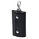 Leather Key Pouch Keychain for Men &amp; Women – Key Holder Wallet with Key Ring | Compact Key Organizer Case for Car Keys, House Keys &amp; Coins | Small Leather Key Wallet Pouch