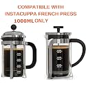 InstaCuppa French Press Coffee Maker 1000 ML Glass Carafe Replacement
