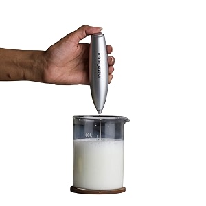 instacuppa milk frother and borosilicate glass frothing pitcher 600 ml comboelectric coffee beater includes steel standsilver
