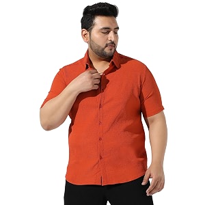 Instafab Plus Mens Button Up Regular Fit