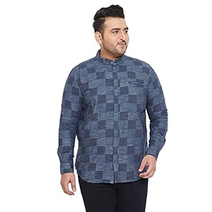 Instafab Plus Mens Classic Fit Casual Shirt