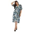 Instafab Plus Women39s Multicolour Printed Midi Length