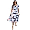 Instafab Plus Women39s Multicolour Printed Midi Length
