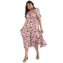 Instafab Plus Women39s Multicolour Printed Midi Length