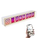 Instagram Follower Counter, Live Split-Flap Display, Wi-Fi, 7 Digits