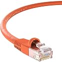 InstallerParts Ethernet Cable CAT5E Cable UTP Booted 20 FT - Orange - Professional Series - 1Gigabit/Sec Network/Internet Cable, 350MHZ