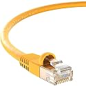 InstallerParts Ethernet Cable CAT5E Cable UTP Booted 5 FT - Yellow - Professional Series - 1Gigabit/Sec Network/Internet Cable, 350MHZ