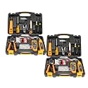 InstallerParts Network Tool Kit 15 In 1 (2 Pack)- RJ45 Crimper Tool Cat 5 Cat6 Cable Electrical Tester, Gauge Wire Stripper Cutting Twisting Tool, Ethernet Punch Down Tool, Screwdriver, Knife