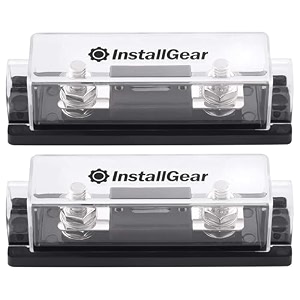 installgear 024 gauge ga anl fuse holder  300 amp anl fuses 2 pack