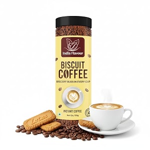 instant biscoffee coffee by india flavour  hot amp cold  instant agglomerated coffee powder  1 kg