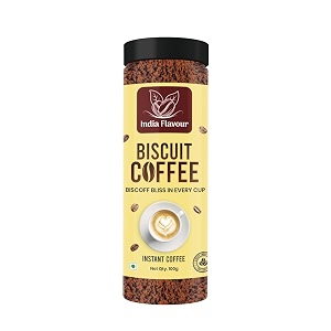 instant biscoffee coffee by india flavour  hot amp cold  instant agglomerated coffee powder  500 g
