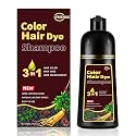Instant Chestnut Hair Color shampoo, Chestnut Brown Hair Dye Shampoo 3 in 1 for Women Men, Herbal Brown Hair Shampoo, Dark Hair Colors in Minutes 500ml