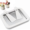 Instant Ice Cream Roll Maker Cold Plate with 2 Spatulas – Stainless Steel DIY Ice Cream Roller Pan for Homemade Rolled Ice Cream, Frozen Yogurt, Gelato & Sorbet