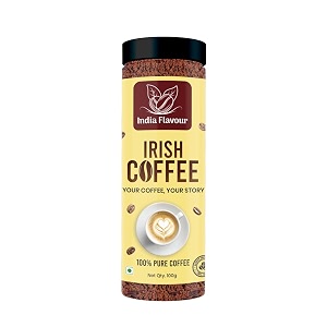 instant irish coffee by india flavour  100 cups in 200g  hot amp cold  instant agglomerated coffee powder 200g irish coffee