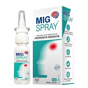 migraine amp sinus relief medicine nasal spray 15ml pack of 2  fast-acting instant headache sinus pressure amp tension pain relief ayurvedic herbal formula with natural plant extracts drug-free non-drowsy daily use quick cooling stress amp congestion relief spray for adults amp kids travel friendly