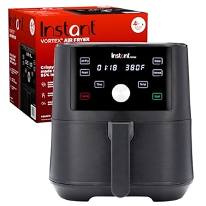 instant pot air fryervortex 4 litretouch control panel360 degree evencrisp technologyuses 95 less oil4-in-1 appliance air fryroastbakereheatvortex 4 litre6 quarts1700 wattblack
