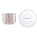 Instant Pot Stainless Steel Inner Cooking Pot 8-Qt and Silicone Lid for Instant Pot 8-Qt