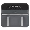 Instant Pot: Vortex Dual Truffle Air Fryer: Large 8L, Family Size, Double 4L Basket, 8 in 1, Dehydrate Food, Grill, Bake, Roast, Reheat, Non-Stick, Easy to Clean