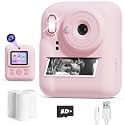 Instant Print Camera for Kids, 1080P HD Dual Camera for Kids, Christmas Birthday Gifts for Girls Toys for Ages 5-7, Gifts for 5 6 7 8 9 10 Year Old Girls with SD Card 3 Rolls Paper