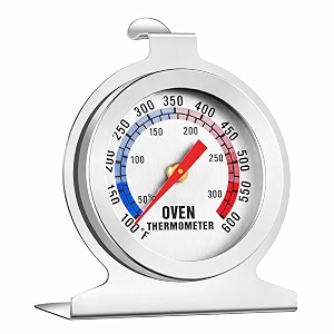 instant read oven thermometer for otg amp baking  stainless steel kitchen temperature meter  100f to 600f heat gauge for cooking amp roasting