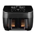 Instant Vortex Plus Double Basket with ClearCook - 7.6L Digital Hot Air Fryer, Black, 8-in-1 Smart Programs - Frying, Baking, Roasting, Grilling, Dehydrating, Warming, XL Capacity -1700W