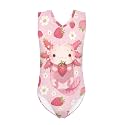 INSTANTARTS Leopard Leotard Girl Gymnastics Toddler Tank Biketards One Piece