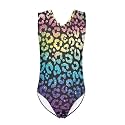 INSTANTARTS Leopard Leotard Girl Gymnastics Toddler Tank Biketards One Piece