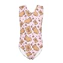 INSTANTARTS Leopard Leotard Girl Gymnastics Toddler Tank Biketards One Piece