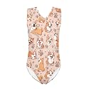 INSTANTARTS Leopard Leotard Girl Gymnastics Toddler Tank Biketards One Piece