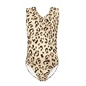 INSTANTARTS Leopard Leotard Girl Gymnastics Toddler Tank Biketards One Piece
