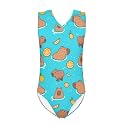 INSTANTARTS Leopard Leotard Girl Gymnastics Toddler Tank Biketards One Piece